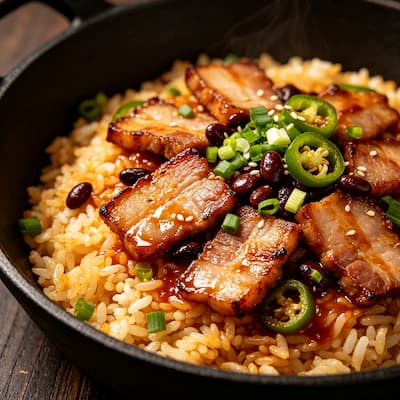 盐煎肉炒饭